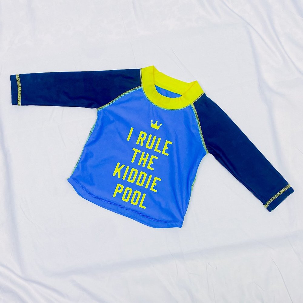 Baby GAP Boy's Long Sleeve Swim Shirt Kids Rash Guard UV Protect Beach Wear 6 12